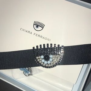 Chiara Ferragni eye choker